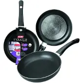 Ibili Poêle à frire Frypan Inducta 410022, diamètre max. 22 cm, en aluminium, compatible avec les plaques à induction, revêtement antiadhésif