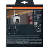 Osram SMART+ WIFI OUTDOOR CAMERA 360 White (2560 x 1440 Pixels), Caméra réseau, Blanc