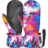 Reusch Gants de sport 'Carter' bleu / orange / rose / noir