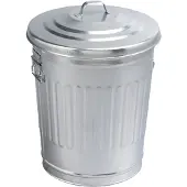 Guillouard Poubelle americaine en acier galvanisé 30l - - 080340 -