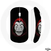 CAPACHEAP Souris Sans Fil La casa de papel Masque
