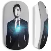 CAPACHEAP Souris sans fil iron man style stark