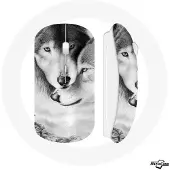 CAPACHEAP Souris Sans Fil Loup Duo animaux