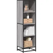 vidaXL Bibliothèque sonoma gris 40x35x139 cm bois d'ingénierie