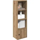 vidaXL Bibliothèque chêne artisanal 31x24x102 cm bois d'ingénierie