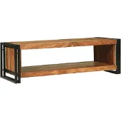 vidaXL Table basse 120X50X38 Cm en bois d'acacia massif Lumarko !