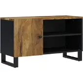 vidaXL Armoire TV 80x33x46 cm Bois massif de manguier & bois composite