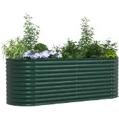 vidaXL Potager surélevé vert 240 x 80 x 81 cm Acier