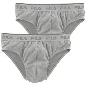 FILA Slip gris chiné