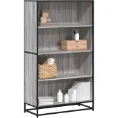 vidaXL Bibliothèque sonoma gris 80,5x35x139 cm bois d'ingénierie