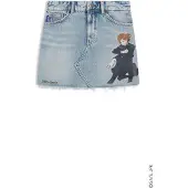 HUGO Jupe 'Gadele' bleu marine / bleu clair / gris foncé / noir
