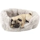 Jack & Vanilla Panier pour animaux Shell L 55x42 cm Gris coquille