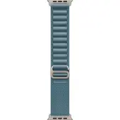 Apple Bracelet Alpine Loop pour Watch | 44/45/46/49 mm - Taille M - Light Blue / Natural Titanium