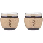 Bodum Set 2 Verres 0.1l Bande En Liege