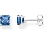 Thomas Sabo Boucles d'oreilles pierre bleue, (Argent 925)