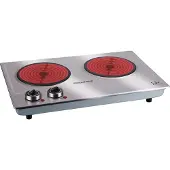 Jata Table de cuisson céramique portable V532 2400W acier inoxydable