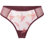 Lingadore String moutarde / rose clair / bordeaux