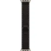 Apple Bracelet Trail Loop pour Watch | 44/45/46/49 mm - Taille S/M - Charcoal Black / Natural Titanium