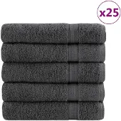 vidaXL Serviettes de bain de qualité supérieure SOLUND 25 pcs
