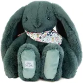 Doudou et Compagnie - Peluche Lapin Fleurette vert 35 cm