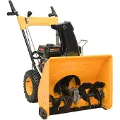 vidaXL Fraise à neige 6,5 CV Jaune et noir