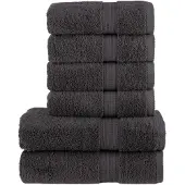 vidaXL Ensemble de serviettes de qualité supérieure SOLUND 6 pcs
