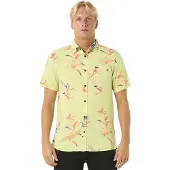 Rip Curl Fun Times Short Sleeve Shirt Jaune M Homme
