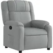 vidaXL Fauteuil relax, tissu gris clair