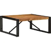 vidaXL Table basse 80x80x35 cm en bois massif d'acacia