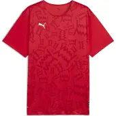 Puma Hommes, T-shirt de sport, teamJAWS Chemise de tir Graphic SS (3XL), Rouge, 3XL