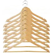 5 Five Set de 8 cintres classiques en bois