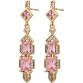Gaya Boucles d'oreilles or rose / rose