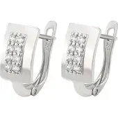 NAEMI Boucles d'oreilles argent / transparent