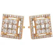 NAEMI Boucles d'oreilles or / transparent