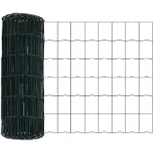 vidaXL Clôture Euro, 0,4 x 10 m, fer revêtu de PVC, couleur verte