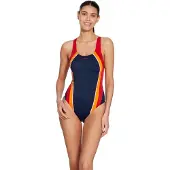 Zoggs Toronto Flyback Swimsuit Bleu 36 Femme