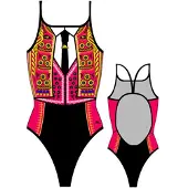 Turbo Bullfighter Swimsuit Noir 2XL Femme