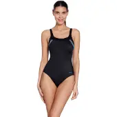 Zoggs Sydney U Back Swimsuit Noir 40 Femme