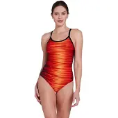 Zoggs Strikeback Swimsuit Orange 36 Femme