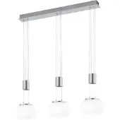 TRIO Lustre LED MADISON argenté par 342010307