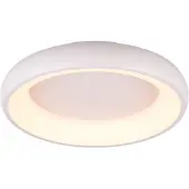 TRIO Leuchten - Plafonnier moderne I Plafonnier I Lampe I Lampe blanche 45cm avec LED à intensité variable - Cardona - Métal Rond - Approprié pour LED (non interchangeables) LED