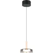 TRIO Lampe suspendue LED Celeste Ø 22cm - verre fumé