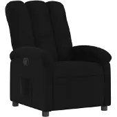 vidaXL Fauteuil relax Tissu noir