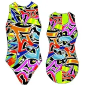 Turbo Grafitti Swimsuit Multicolore S Femme