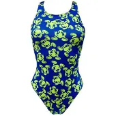 Turbo Ranitas Flour 2015 Swimsuit Jaune,Bleu S Femme