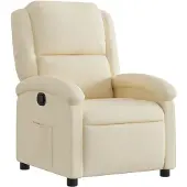 vidaXL fauteuil de relaxation , tissu couleur crème