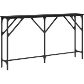 vidaXL Table console Chêne noir 140 x 23 x 75 cm