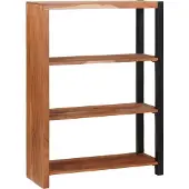 vidaXL Étagère Marron 80 x 30 x 110 cm Bois d'acacia massif