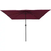 vidaXL Parasol de jardin rouge bordeaux 295 x 295 x 245 cm