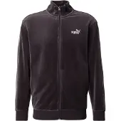 Puma Hommes, Vestes de survêtement, ESS ELEVATED Veste de track en velours (L), Noir, L
